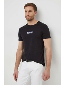 Tommy Hilfiger t-shirt in cotone uomo colore nero