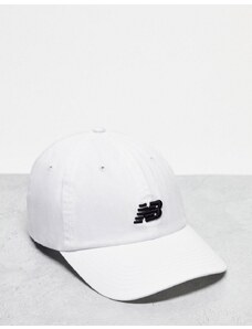 New Balance - Cappellino bianco con visiera e logo