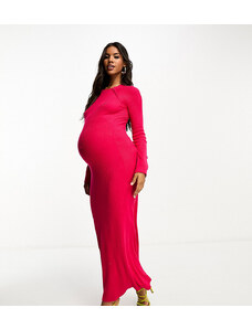 Threadbare Maternity - Vestito midi rosa in maglia