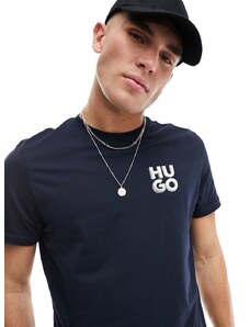 Hugo Red HUGO - Detzington241 - T-shirt blu scuro