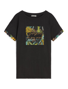 Freddy T-shirt da donna in jersey modal con grafiche tropical