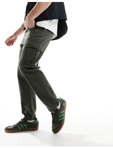 New Look - Pantaloni cargo kaki-Verde