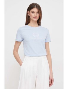 Tommy Hilfiger t-shirt in cotone donna colore blu