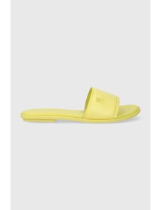 Tommy Hilfiger infradito in pelle POP COLOR MULE SANDAL donna colore giallo FW0FW07936