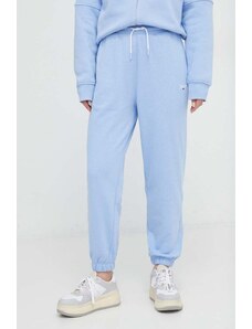 Tommy Jeans pantaloni da jogging in cotone colore blu