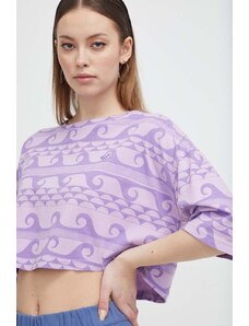 Roxy t-shirt in cotone donna colore violetto ERJZT05700