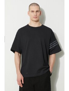 adidas Originals t-shirt in cotone uomo colore nero con applicazione IR9452