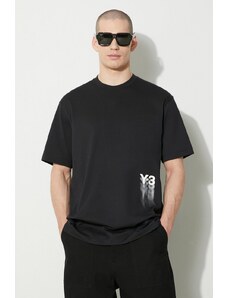 Y-3 t-shirt in cotone Graphic Short Sleeve uomo colore nero IZ3124