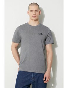 The North Face t-shirt M S/S Simple Dome Tee uomo colore grigio NF0A87NGDYY1