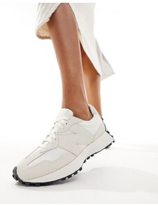 New Balance - 327 - Sneakers bianche e beige-Bianco