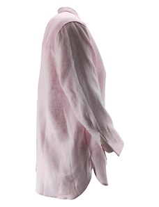 Caliban Camicia donna modello coreana in lino rosa