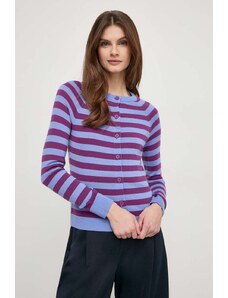 MAX&Co. cardigan in lana colore violetto