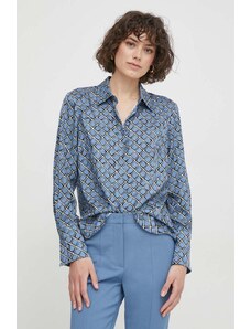 Sisley camicia donna colore blu