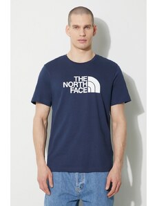 The North Face t-shirt in cotone M S/S Easy Tee uomo colore blu navy NF0A87N58K21