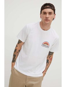Billabong t-shirt in cotone BILLABONG X ADVENTURE DIVISION uomo colore bianco