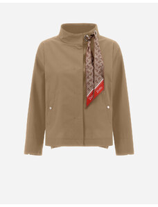 Herno GIACCA IN LIGHT COTTON CANVAS CON FOULARD