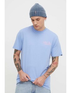 Quiksilver t-shirt in cotone uomo colore blu