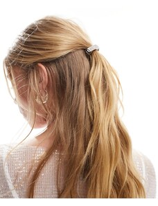 Pieces - Bride To Be - Fermaglio per capelli argentato con strass-Argento