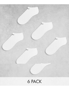 Nike Training - Everyday Cushioned - Confezione da 6 paia di calzini sportivi imbottiti bianchi-Bianco