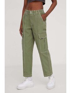 Vans pantaloni donna colore verde