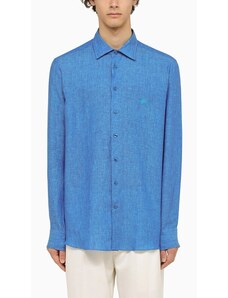 ETRO Camicia blu chiara in lino
