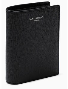 Saint Laurent Portafoglio bi-fold verticale nero