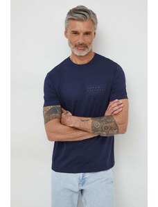 Armani Exchange t-shirt in cotone uomo colore blu navy