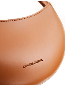Claudia Canova - Borsa da spalla a mezzaluna color cuoio-Marrone