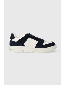 Tommy Jeans sneakers THE BROOKLYN SUEDE colore blu navy EM0EM01371
