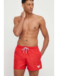 Emporio Armani Underwear pantaloncini da bagno colore rosso