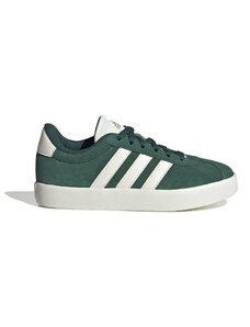Sneakers verdi da ragazzo con strisce bianche adidas VL Court 3.0 K