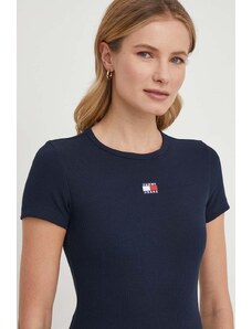 Tommy Jeans t-shirt donna colore blu navy