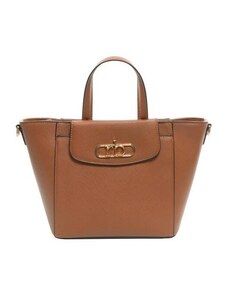 RoccoBarocco 8801 LUCE Shopping Bag Borsa a Mano Donna in Ecopelle Tan