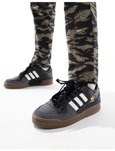adidas Originals - Forum Low - Sneakers basse nere e grigie-Nero