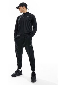 Nike Running - Dri-FIT Pacer - Top nero con zip corta