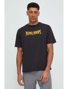 Puma t-shirt in cotone uomo colore nero 674470
