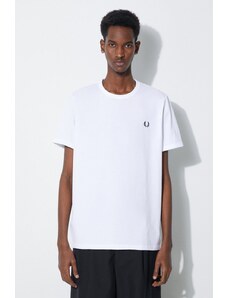Fred Perry t-shirt in cotone Ringer T-Shirt uomo colore bianco con applicazione M3519.100