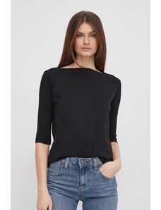 Sisley t-shirt donna colore nero