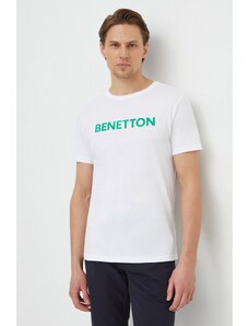 United Colors of Benetton t-shirt in cotone uomo colore bianco