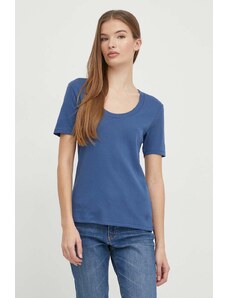 United Colors of Benetton t-shirt in cotone donna colore blu