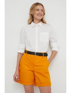 Sisley camicia donna colore bianco
