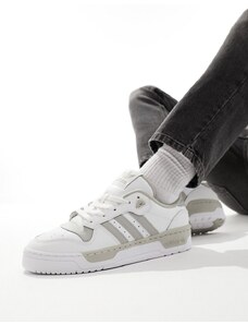 adidas Originals - Rivalry Low - Sneakers basse bianche e grigie-Bianco