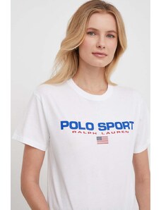 Polo Ralph Lauren t-shirt in cotone donna colore bianco