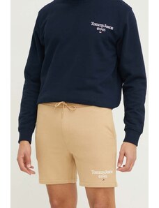 Tommy Jeans pantaloncini in cotone colore beige