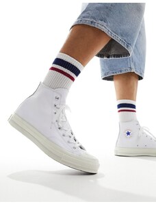 Converse - Chuck 70 - Sneakers bianche in pelle-Bianco