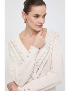 Morgan maglione in cotone colore beige