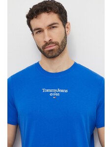 Tommy Jeans t-shirt in cotone uomo colore blu