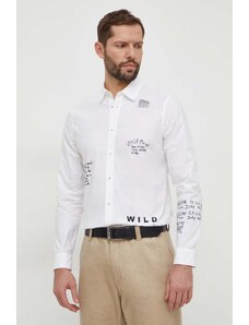 Desigual camicia in cotone uomo colore beige