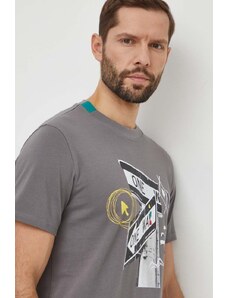 Desigual t-shirt in cotone uomo colore grigio