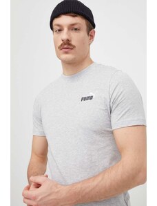 Puma t-shirt in cotone uomo colore grigio 624772